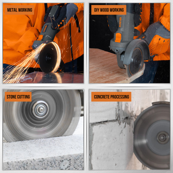 KWS 95-125、125mmディスクグラインダー、950Wパワフルツール | KSEIBI