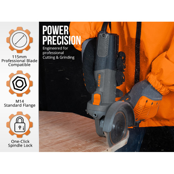 Rectificator unghiular KWS 95-125 pentru lucrări profesionale | KSEIBI