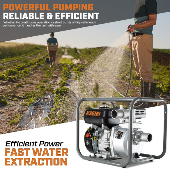 Bomba de Agua a Gasolina de Alta Potencia para Uso Doméstico y Industrial | KSEIBI