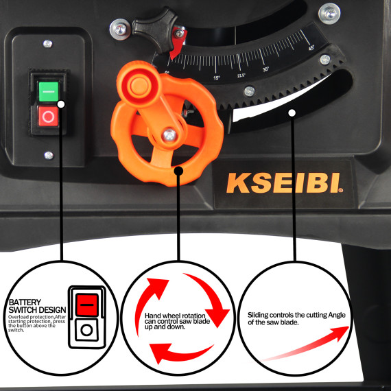 High-Quality 254mm Table Saw for Precision Woodwork | KSEIBI