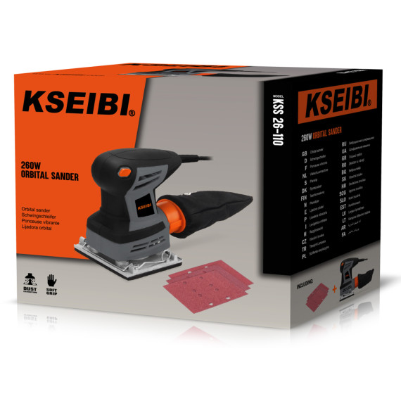 KSS 26-110 平板砂光机，260W，高效砂磨切削工具 | KSEIBI