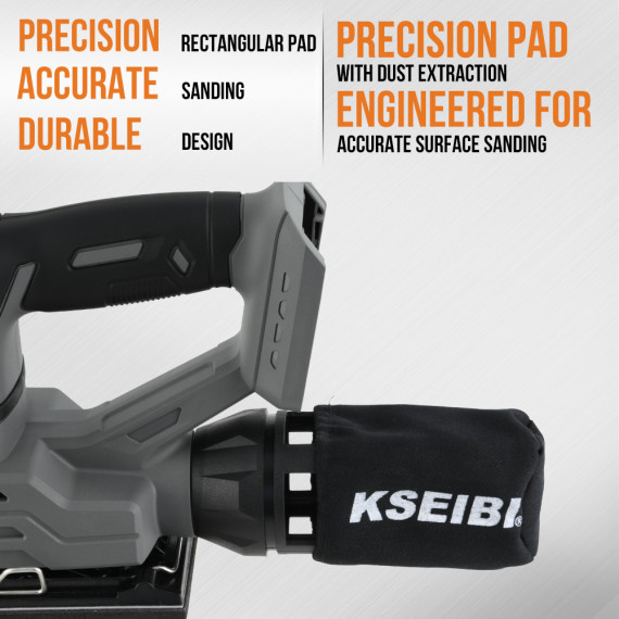 Levigatrice orbitale a batteria KSS 20V-230 | KSEIBI