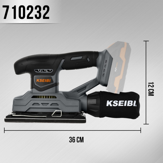 High-Powered Cordless Finishing Sander for Precision Woodworking | KSEIBI
