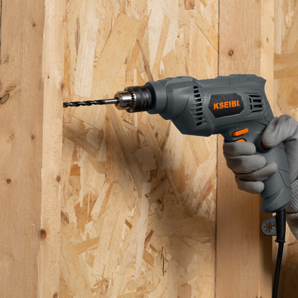 Perceuse électrique 6.5mm à clé, 400W - Performante et facile à utiliser | KSEIBI