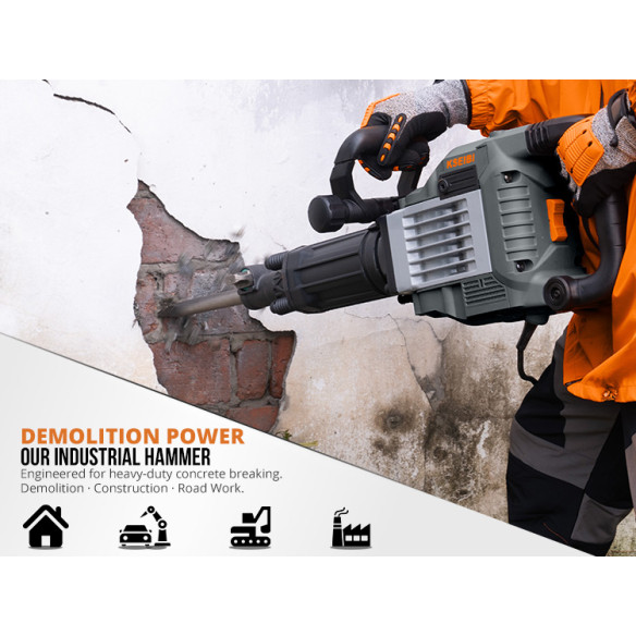 Ciocan demolator KSH 1750 D - Putere de 1750W | KSEIBI