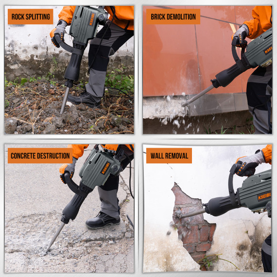 Powerful Demolition Hammer for Heavy-Duty Jobs | KSEIBI