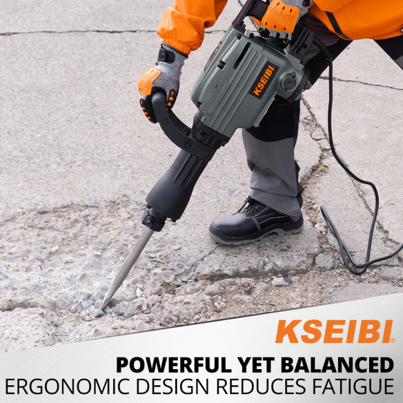 Martelo Demolidor Ksh 1600 D: Potência de 1600w e 30mm Hex | KSEIBI