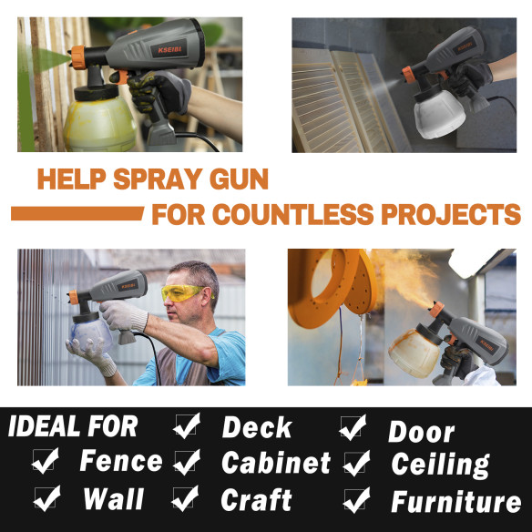 High-Quality Electric Spray Gun for Precision Painting | KSEIBI