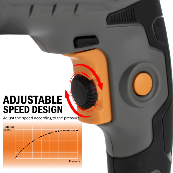 Taladro de impacto 13mm, potente y preciso | KSEIBI
