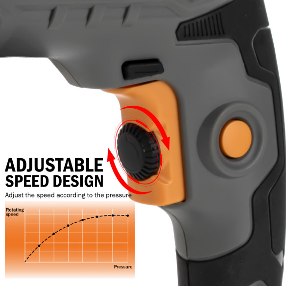 Taladro de impacto 13mm, potente y preciso | KSEIBI