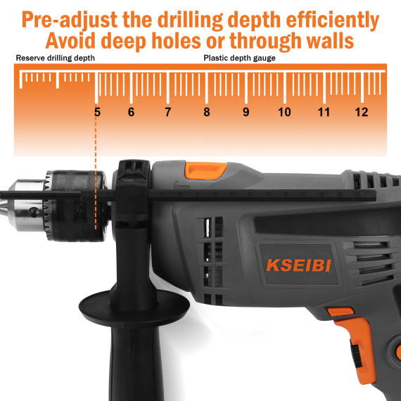 High-performance KSB 710 D 13mm Impact Drill for Professionals | KSEIBI