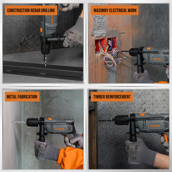Perceuse à percussion KSB 580 D 13mm sans clé | KSEIBI