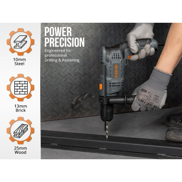 Perceuse à percussion KSB 580 D 13mm sans clé | KSEIBI