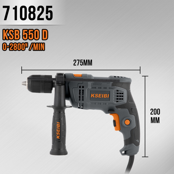 Găuritoare cu impact KSB 580 D, 13 mm, 580W | KSEIBI