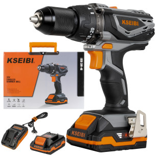 KSB 20V-40, Perceuse à percussion sans fil 20V, 13mm, 2 batteries