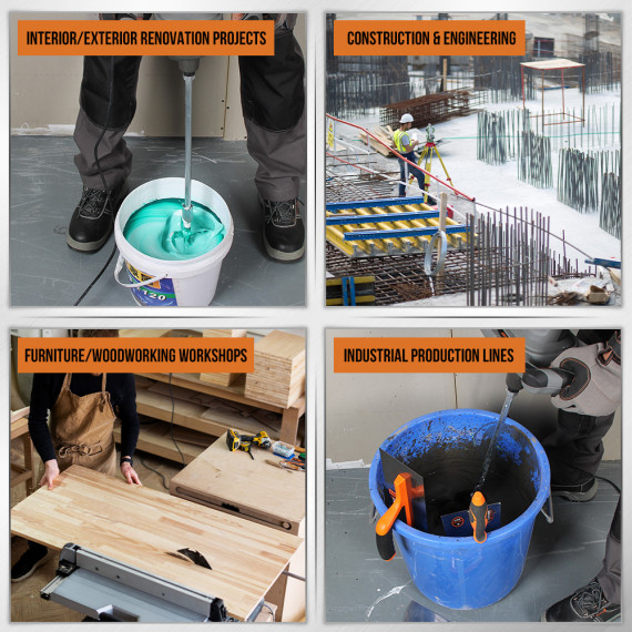 Misturador de Tinta Krw 1400 V para Pintura Profissional | KSEIBI