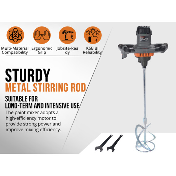 Misturador de Tinta Krw 1400 V para Pintura Profissional | KSEIBI