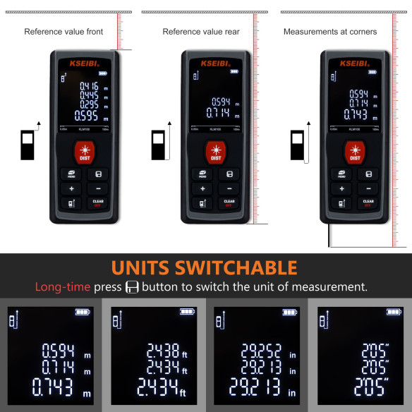 جهاز قياس ليزر KLM 100 - زيادة الدقة والكفاءة | KSEIBI