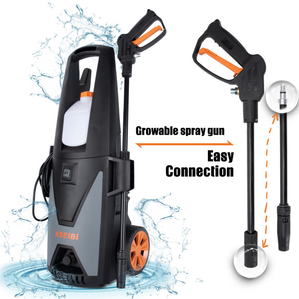 Powerful High Pressure Washer 135 Bar for Ultimate Cleaning | KSEIBI