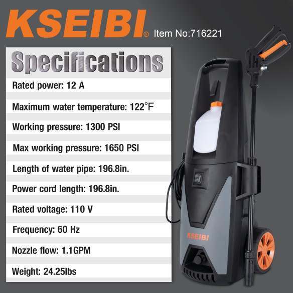 Idropulitrice ad alta pressione KHP 18-135 C | KSEIBI