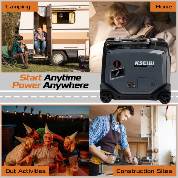 Générateur Inverseur à Essence KGI 5500 E - Performant et fiable | KSEIBI