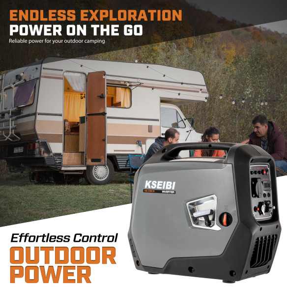 Απόδοση Ρεύματος με τον Βενζινοκίνητο Μετατροπέα KGI 2000 | KSEIBI