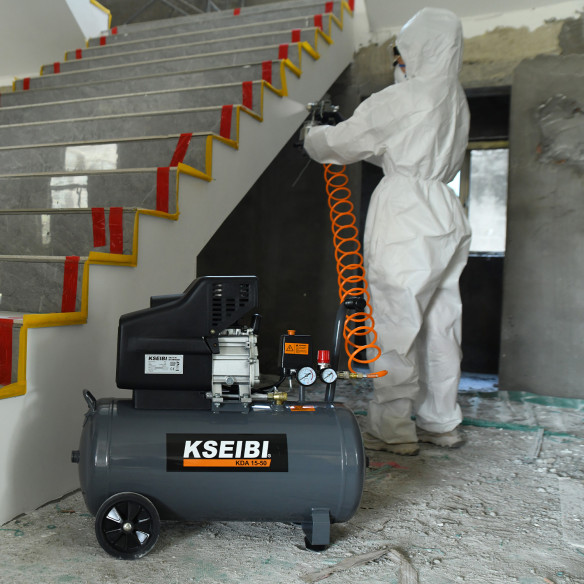 Compresseur d'air KDA 15-24, 24l, 2HP pour usage domestique | KSEIBI