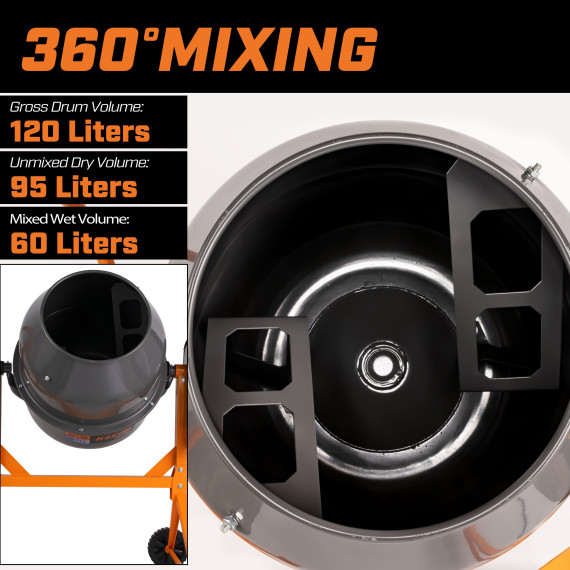 Betonierra KCM 85-200 L, 200 l, 850W | KSEIBI