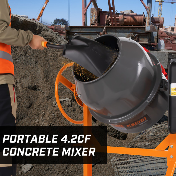 Hochleistungs-Betonmischer 200 L – Perfekt für Baustellen | KSEIBI