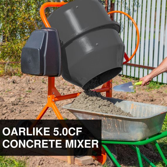 Bétonnière KCM 85-200 L, 200l, 850W pour travaux de construction | KSEIBI