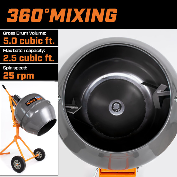 KCM 55-140 LP: Mobiler Betonmischer für den Bau | KSEIBI