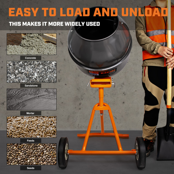 High-Quality Portable Cement Mixer for Construction Projects | KSEIBI