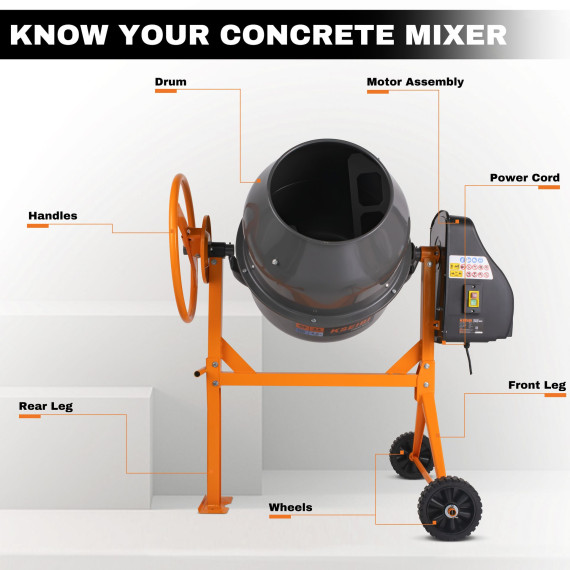 High-quality KCM 45-120 L Cement Mixer for Efficient Mixing | KSEIBI