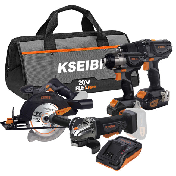 Power Up Your DIY Projects with the KCB 20V 4A-242 4-Tool Combo Kit | KSEIBI