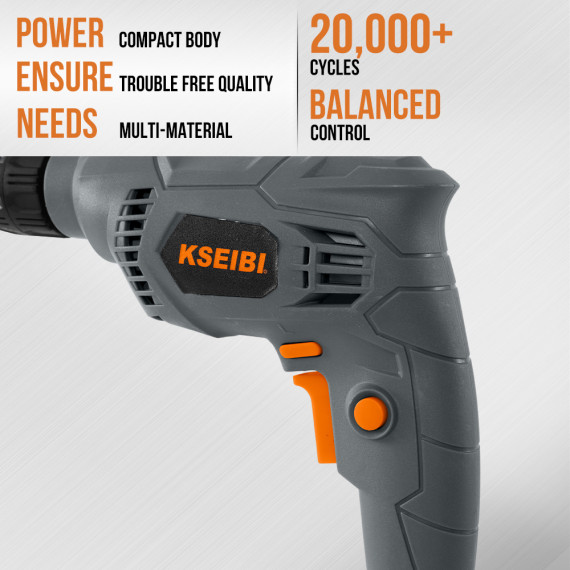 Perceuse électrique KBM 450 S 10mm sans clé | KSEIBI