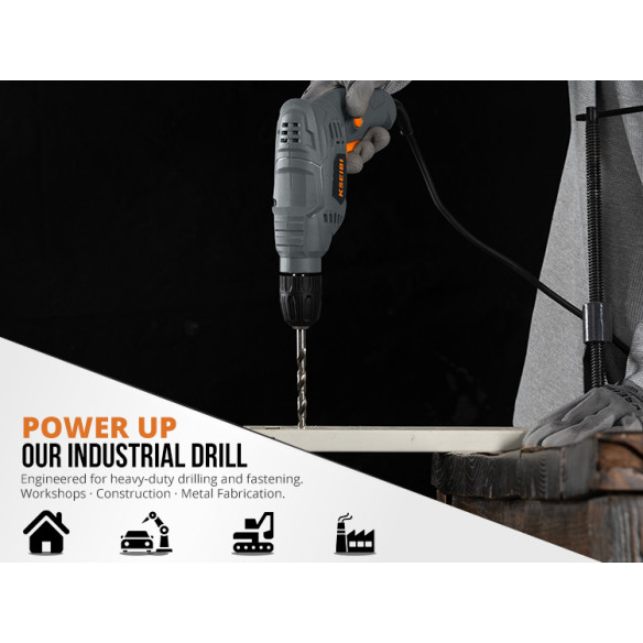 Perceuse électrique KBM 450 S 10mm sans clé | KSEIBI