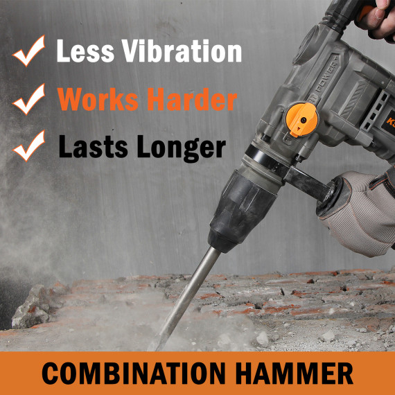 Powerful 1600W Rotary Hammer for SDS-Max Bits, 40mm | KSEIBI