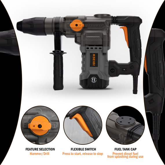 Premium Bohrhammer SDS-Max für professionelle Anwender | KSEIBI