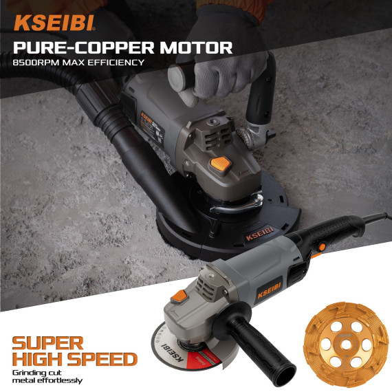 Smerigliatrice per Calcestruzzo KCG 15-125 L 125 mm 11,5A | KSEIBI