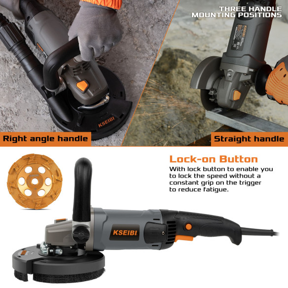 Amoladora de hormigón 5" 11,5 A KCG 15-125 L profesional | KSEIBI