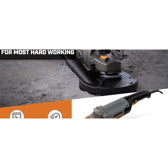 KCG 15-125 L 5-Inch Concrete Grinder, 11.5-Amp Power | KSEIBI