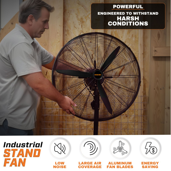 پنکه ایستاده صنعتی انرژی‌مصرفی پایین | KSEIBI