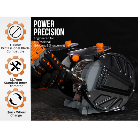 Купить настольный шлифовальный станок KBG 15-150, 150 мм, 150 Вт | KSEIBI