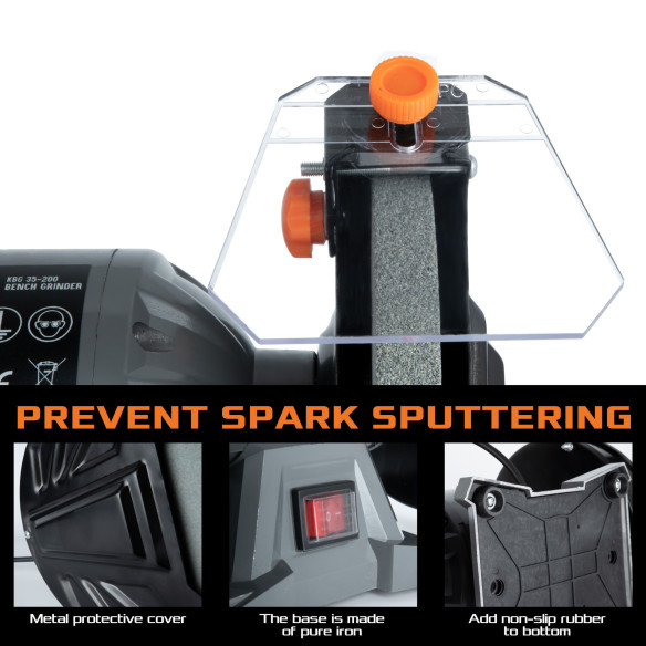 Meuleuse de banc 150mm KBG 15-150 pour bricolage et atelier | KSEIBI