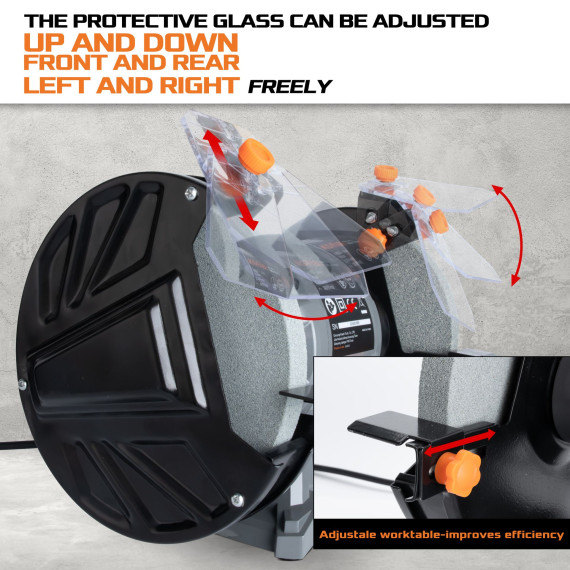 Masina de slefuit banc KBG 15-150, putere 150W pentru finisare perfecta | KSEIBI