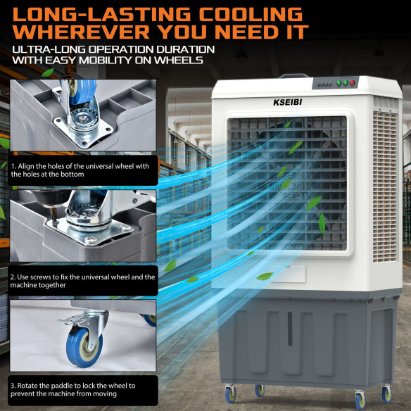 کولر هوای KAC 45-125 L با ظرفیت ۱۲۵ لیتر و توان ۴۵۰ وات | KSEIBI