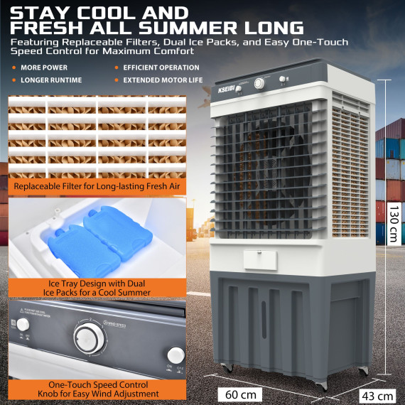 Stay Cool All Summer with the KAC 25-80 M Air Cooler | KSEIBI