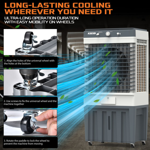 Ar Condicionado Portátil Kac 25-80: Potência de 250w e Capacidade de 80l | KSEIBI