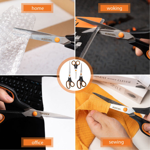 Versatile Industrial Scissors Set for Various Tasks | KSEIBI