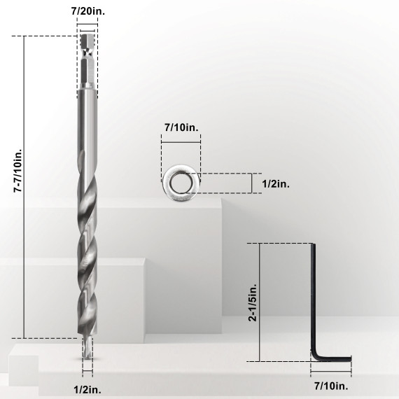 High-Quality HSS Pocket Hole Bit for Precision Woodworking Projects | KSEIBI